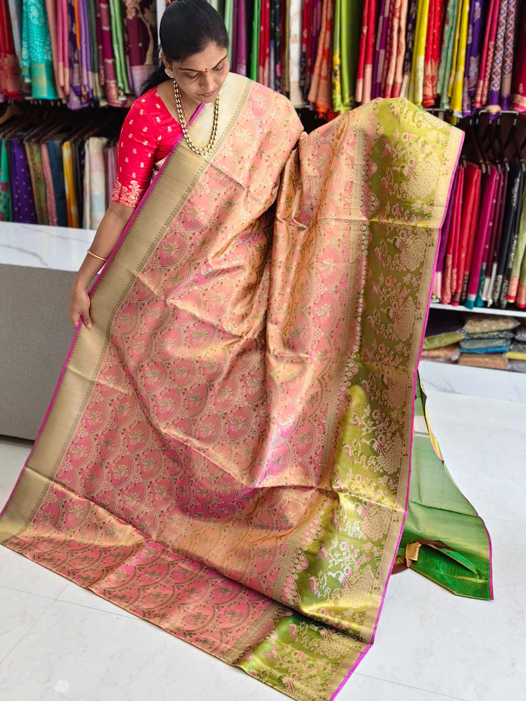 Pure kanchi pattu saree (silk mark certified)