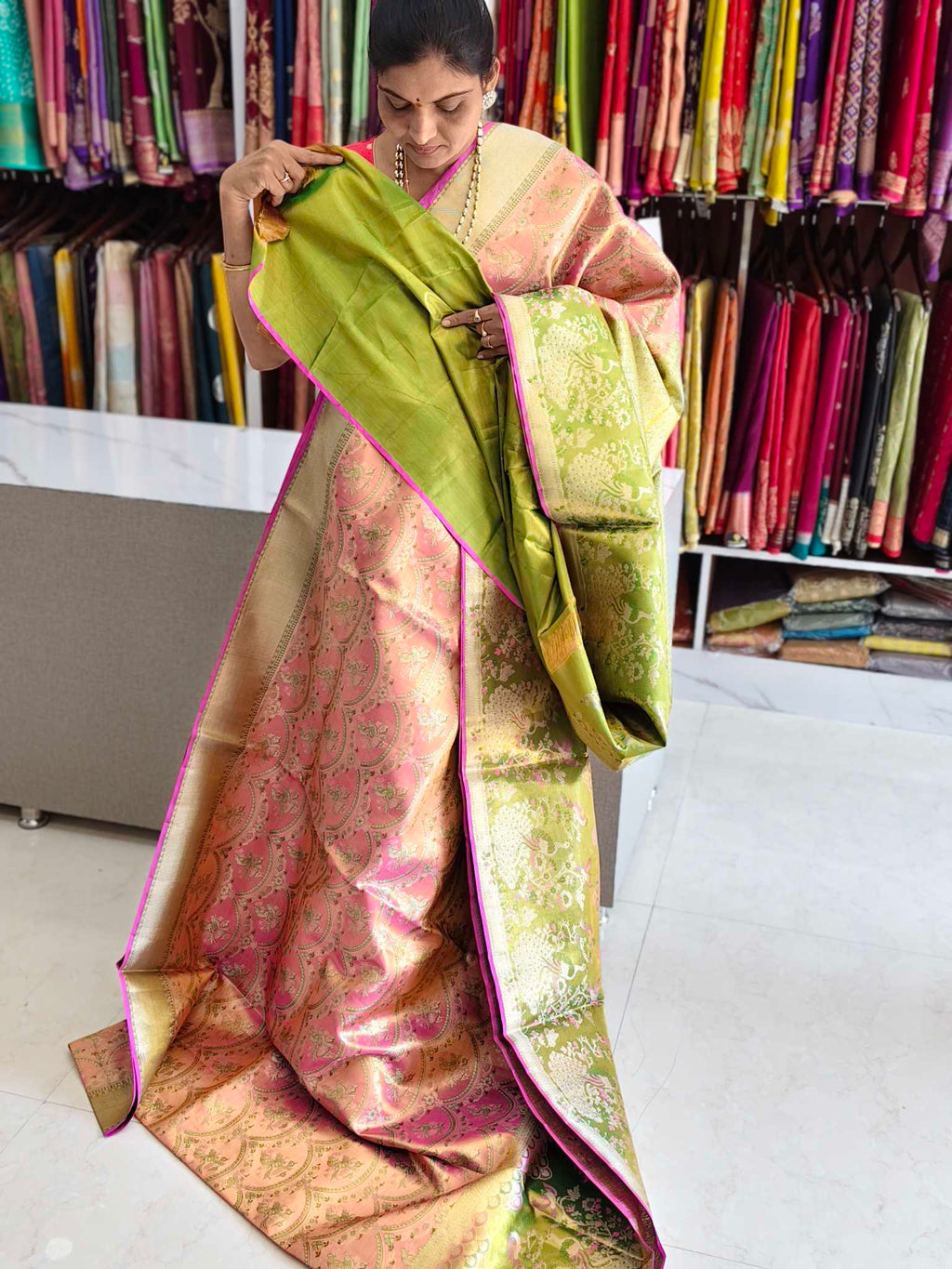 Pure kanchi pattu saree (silk mark certified)