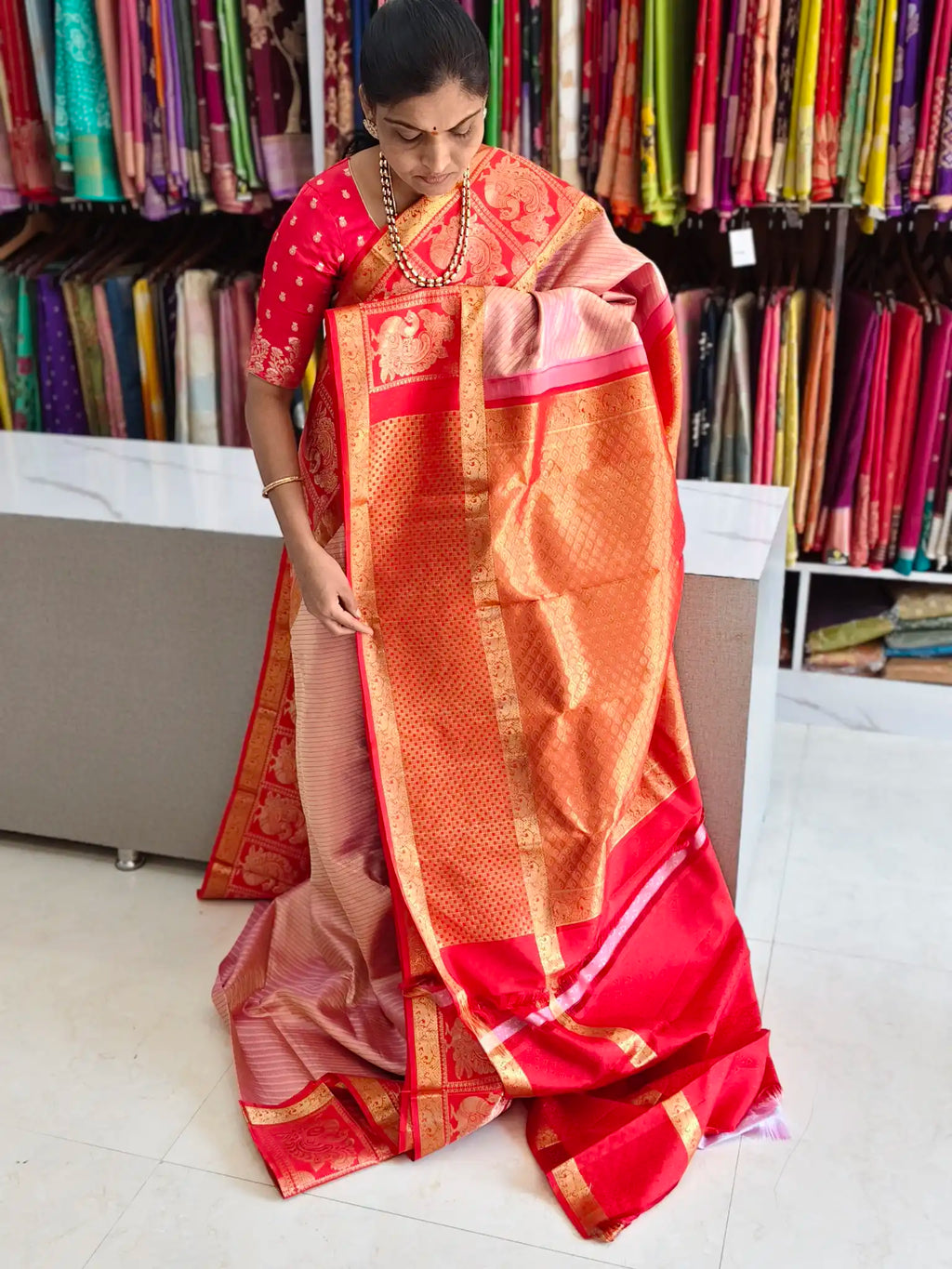 Pure kanchi pattu saree (silk mark certified)