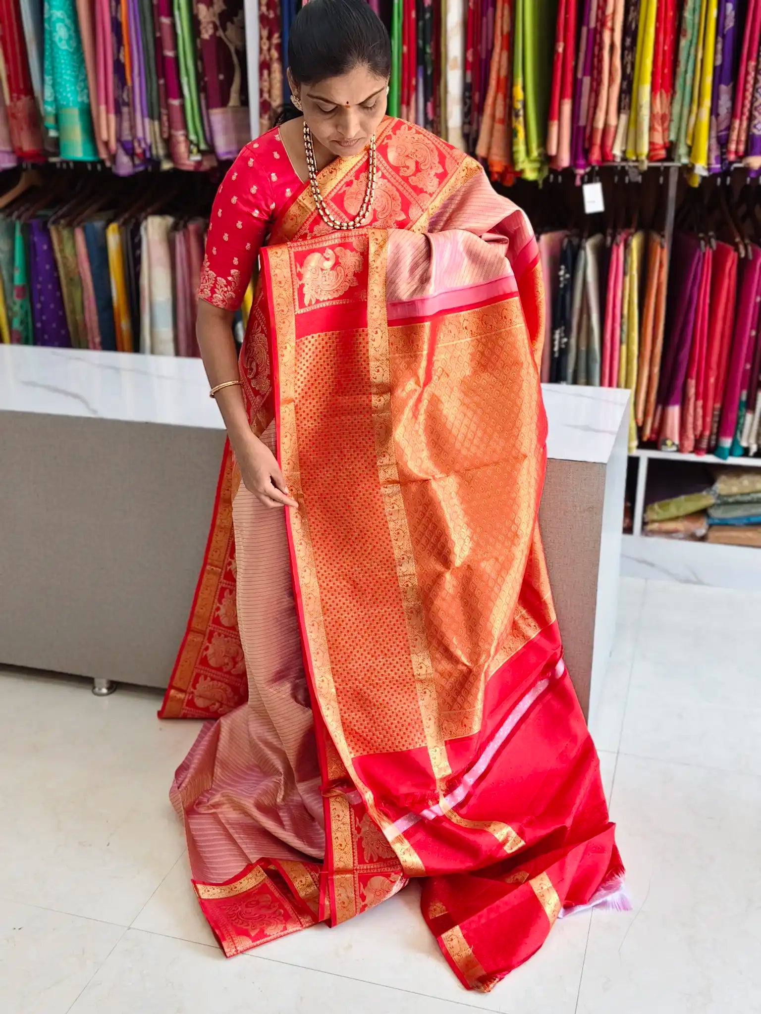 Pure kanchi pattu saree (silk mark certified)