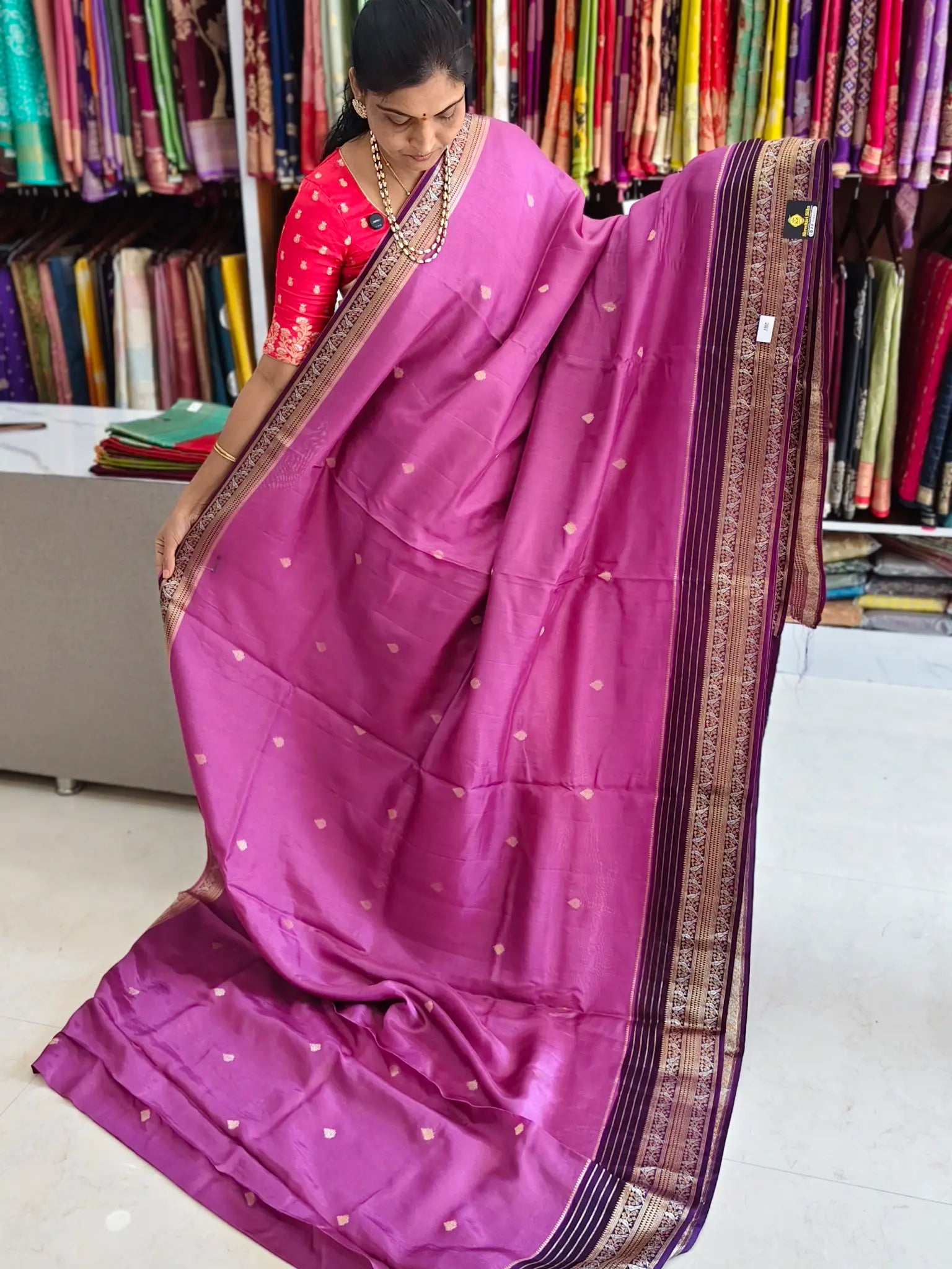 Tussar georgette saree