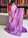 Georgette Banarasi saree light purple
