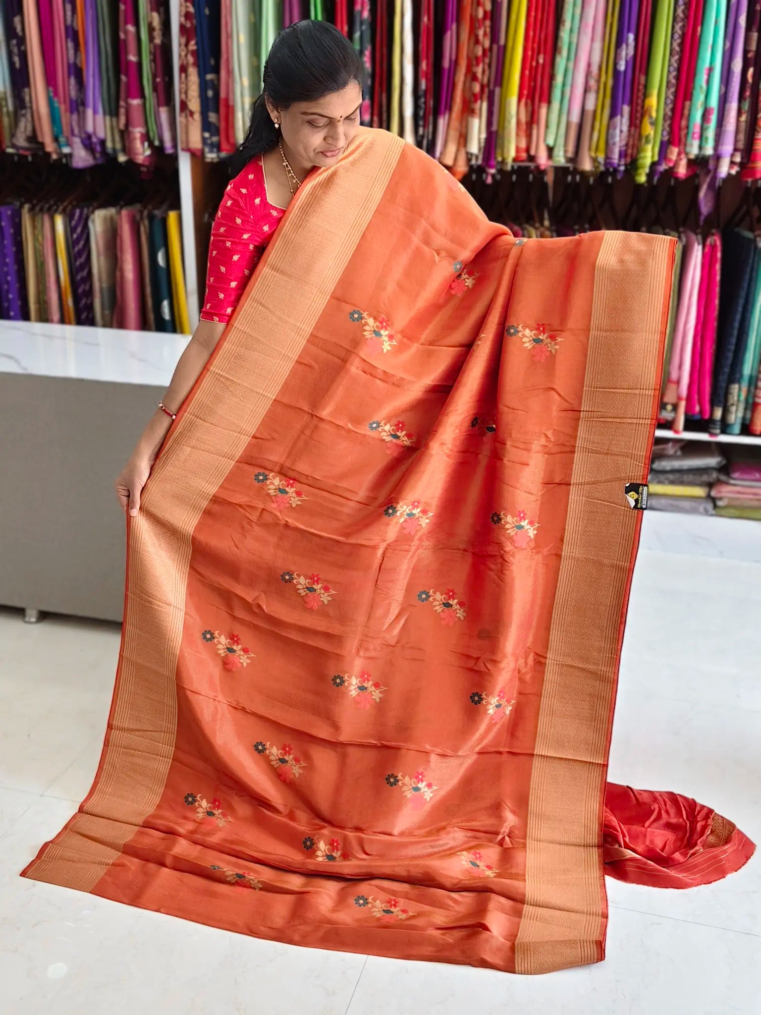 Tissue georgette saree