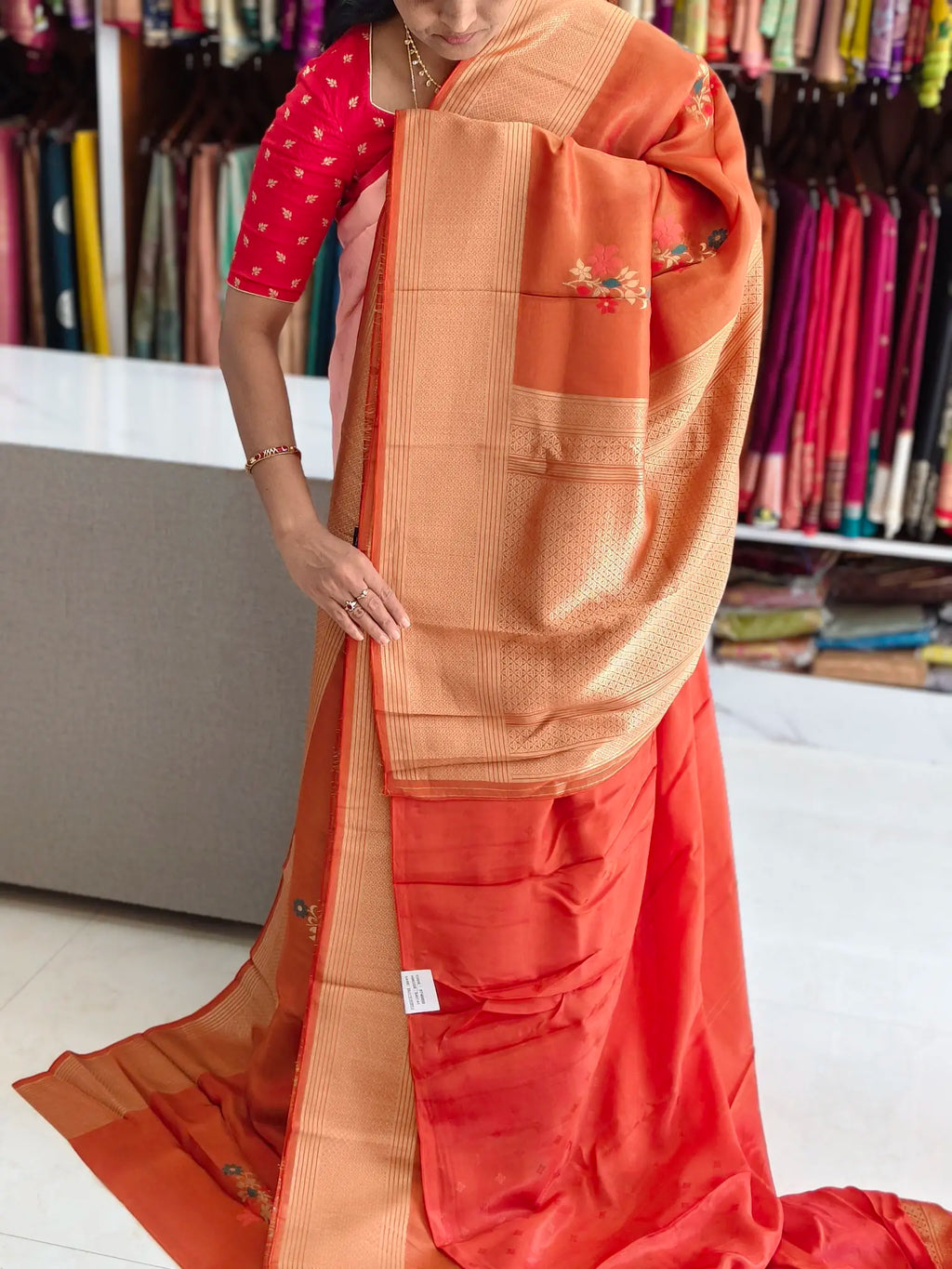 Tissue georgette saree