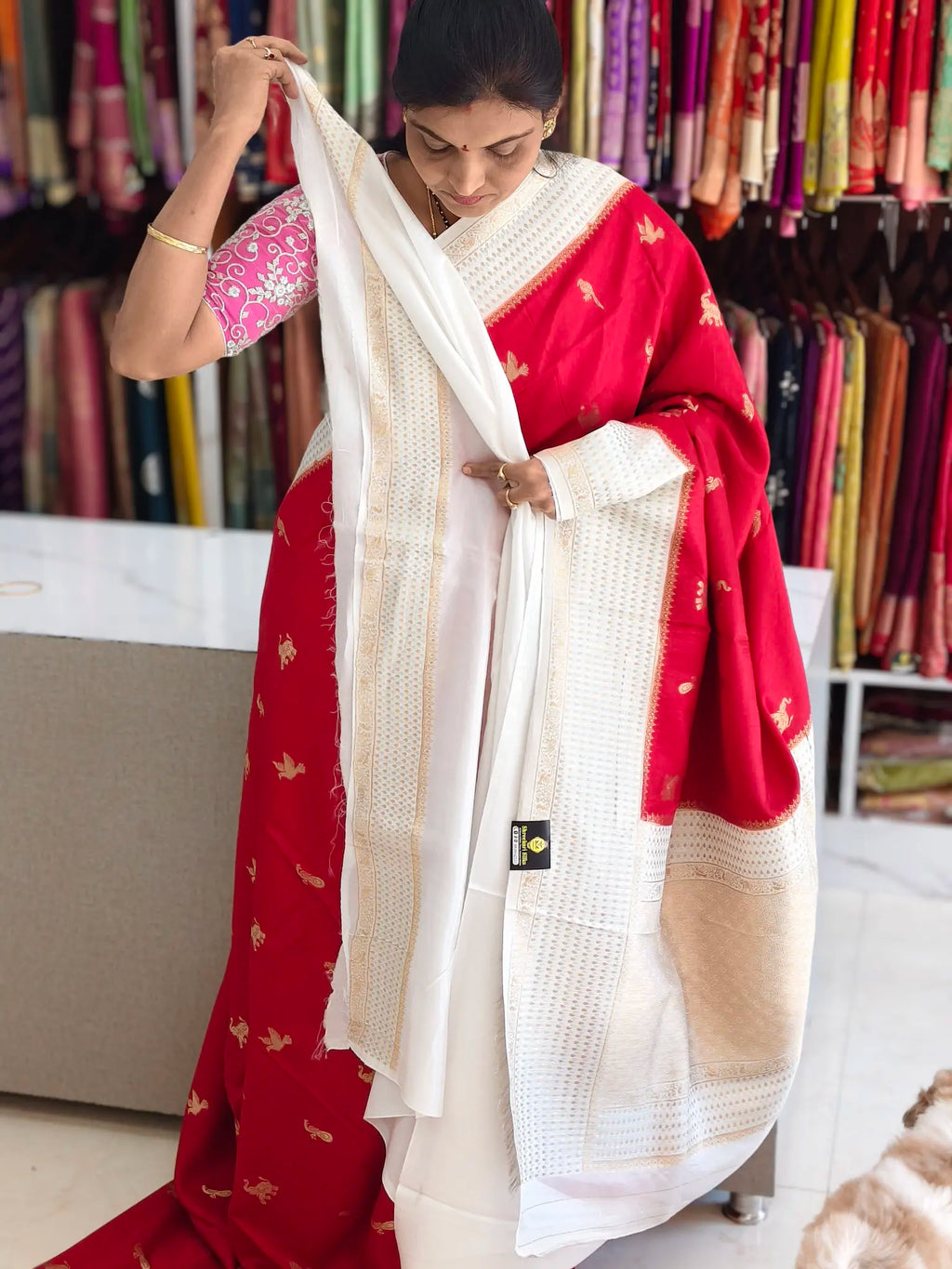 Tussar Banarasi saree