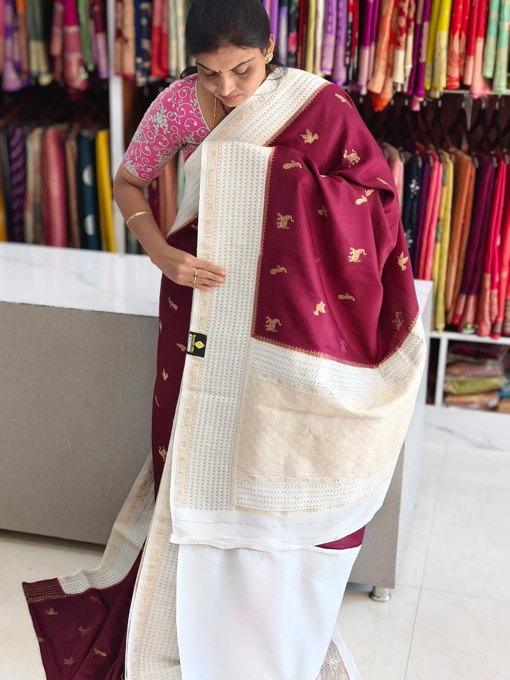 Tussar Banarasi saree