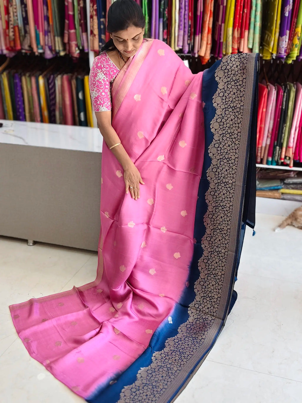 Viscose georgette saree
