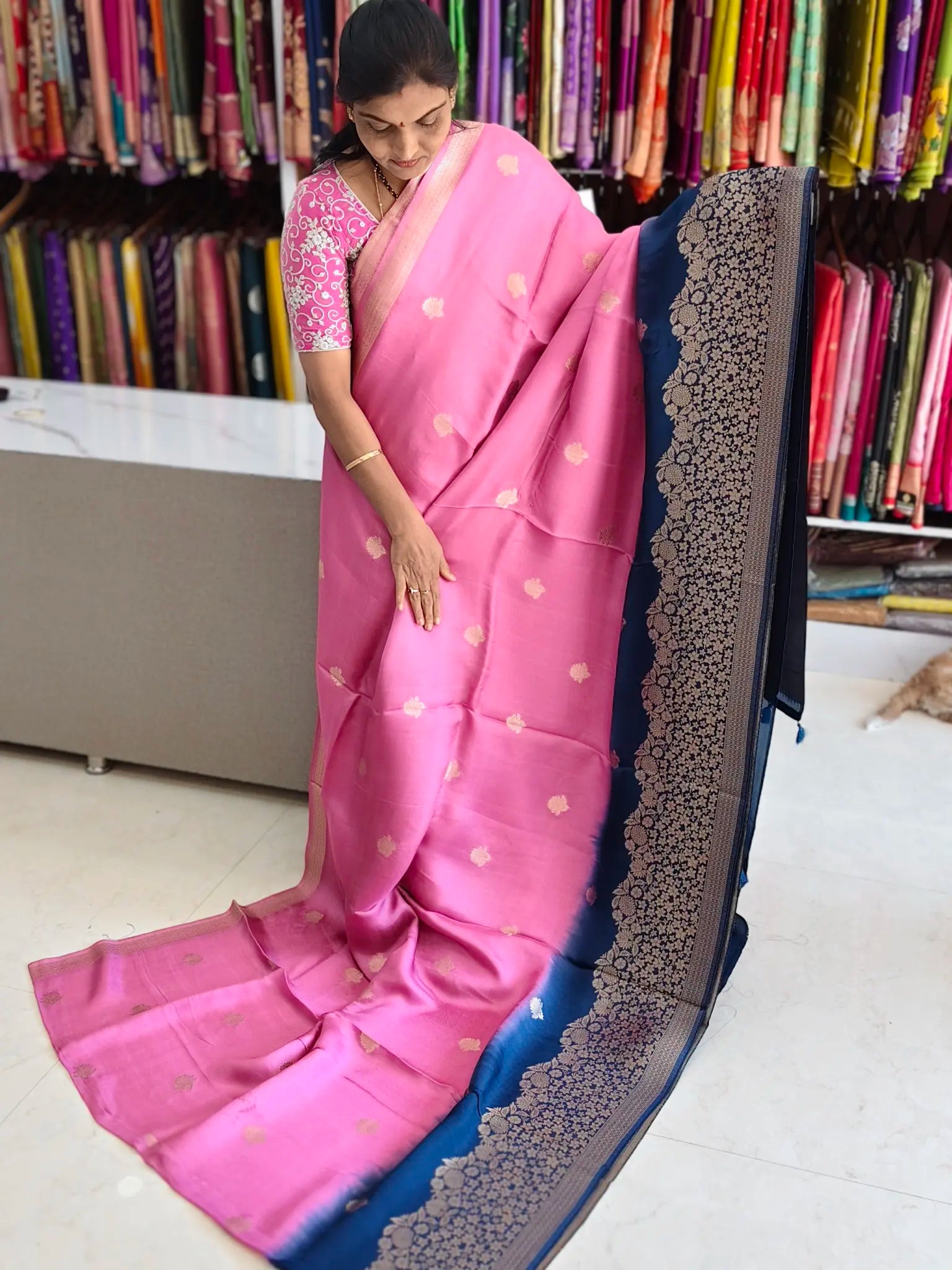 Viscose georgette saree