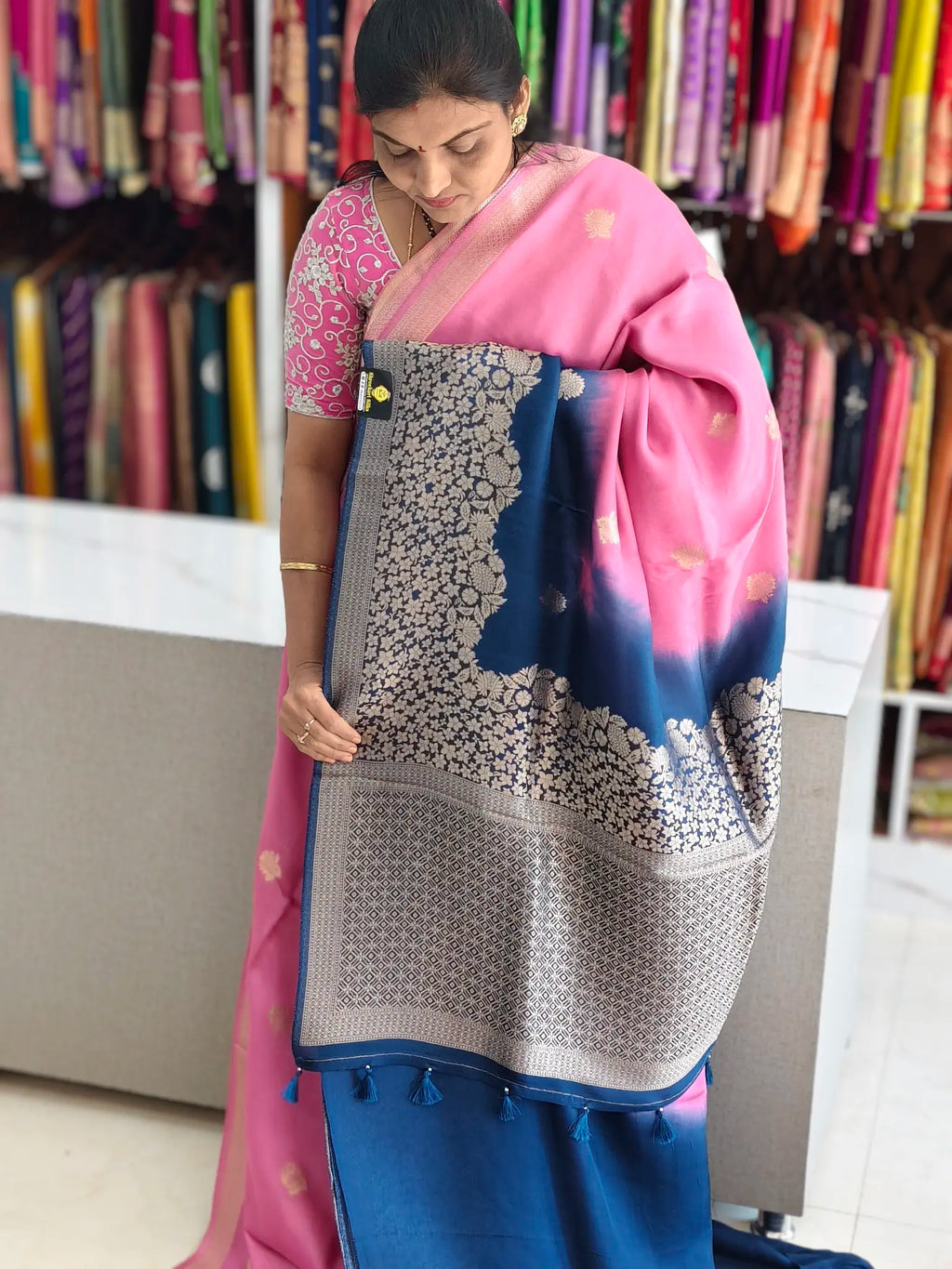 Viscose georgette saree