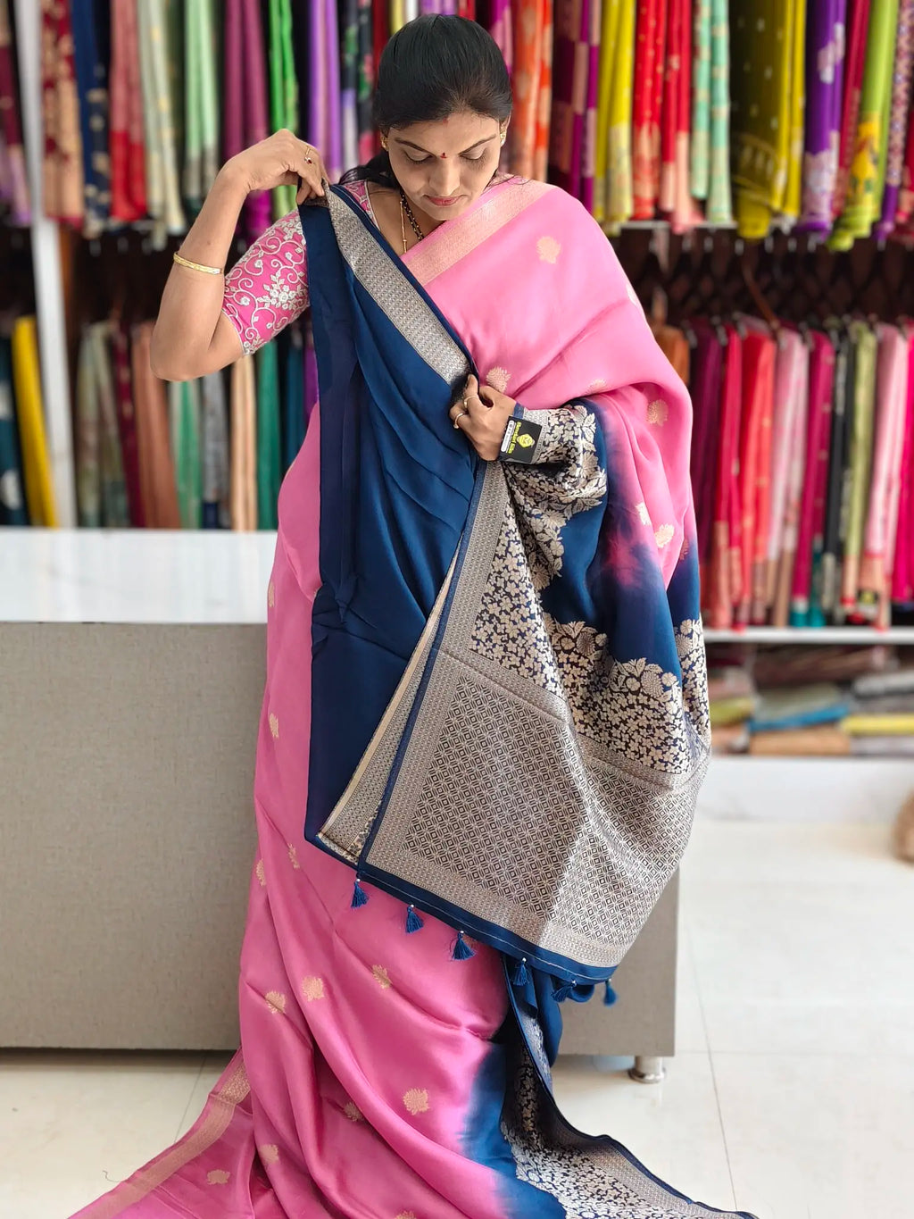 Viscose georgette saree