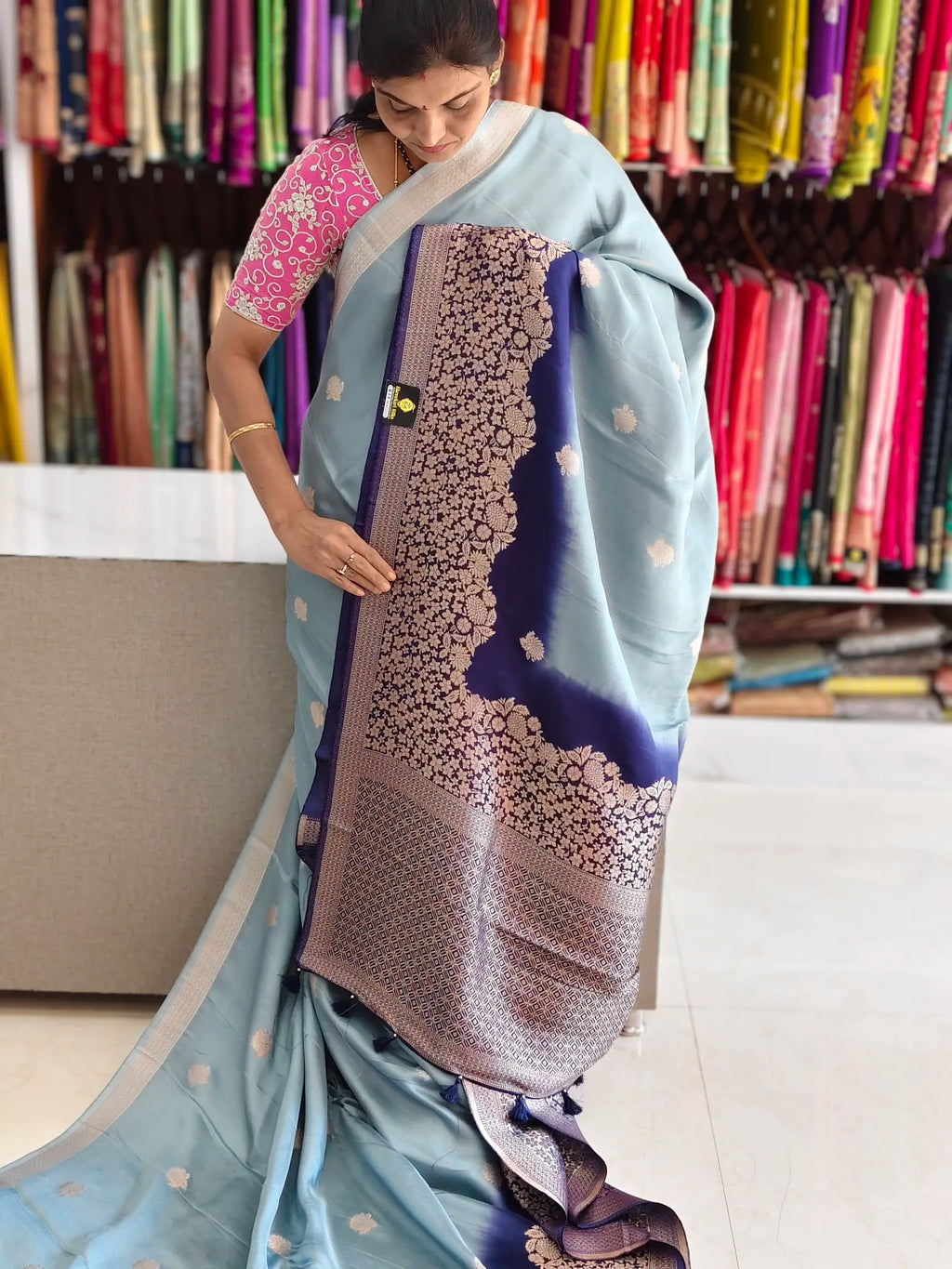 Viscose georgette saree