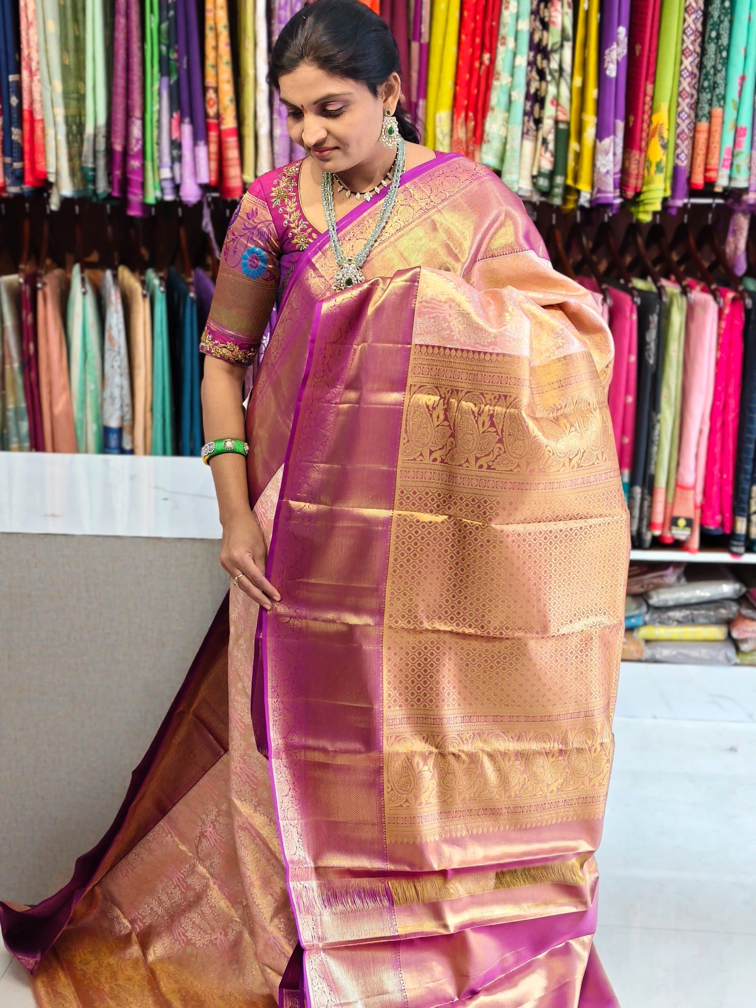 Pure kanchi pattu saree(silk mark certified)