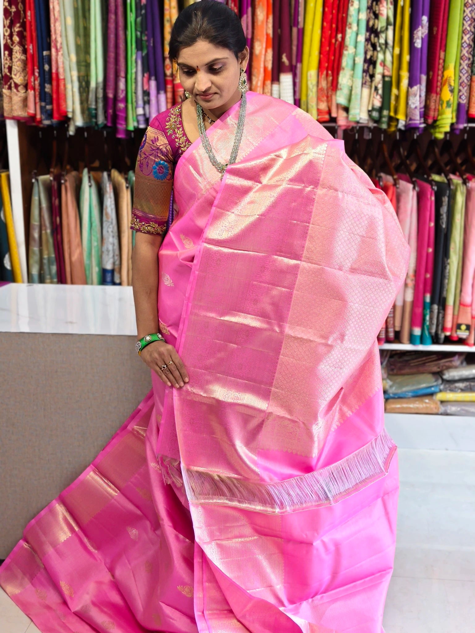 Pure kanchi pattu saree(silk mark certified)