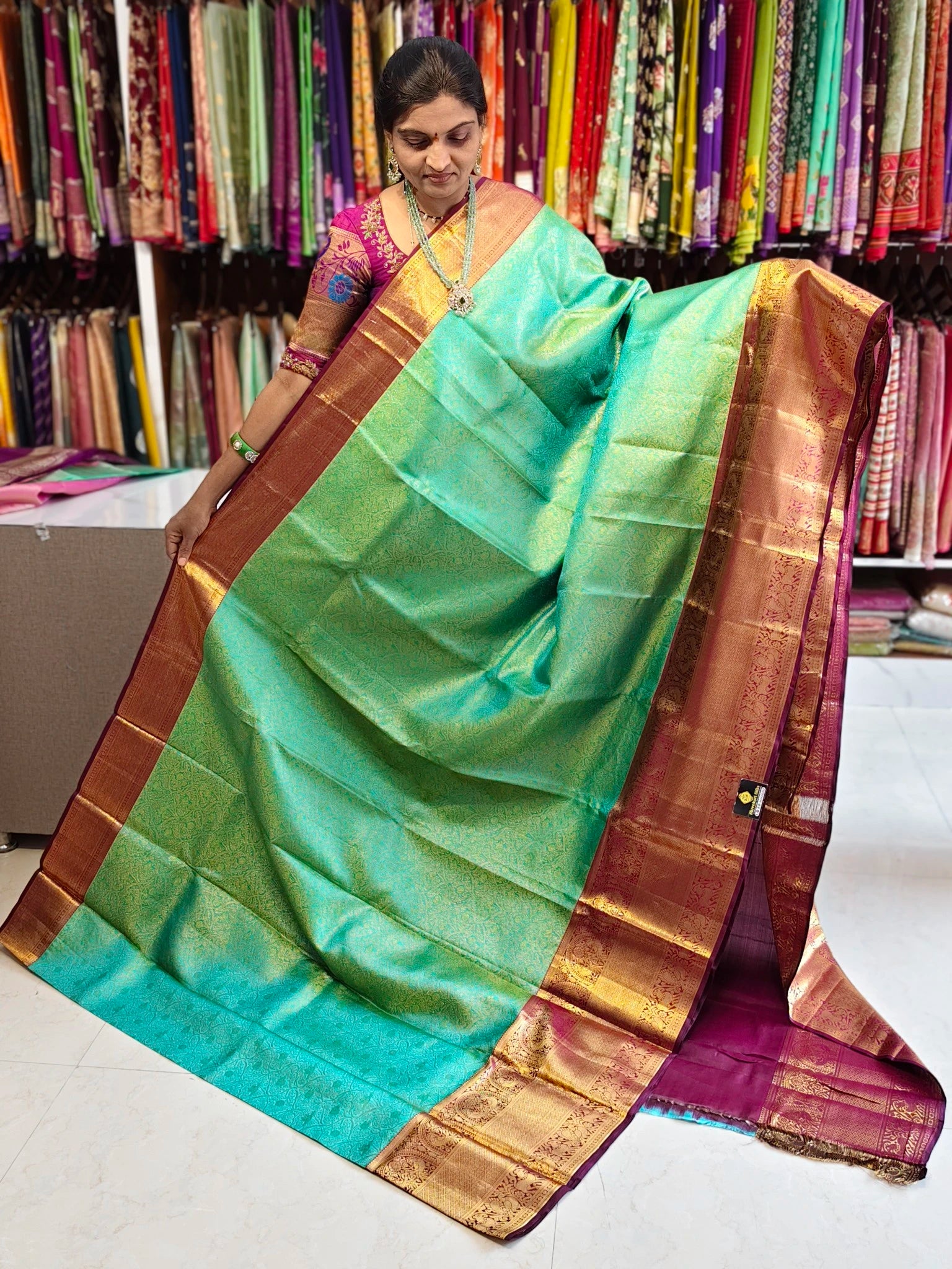 Pure kanchi pattu saree (silk mark certified)
