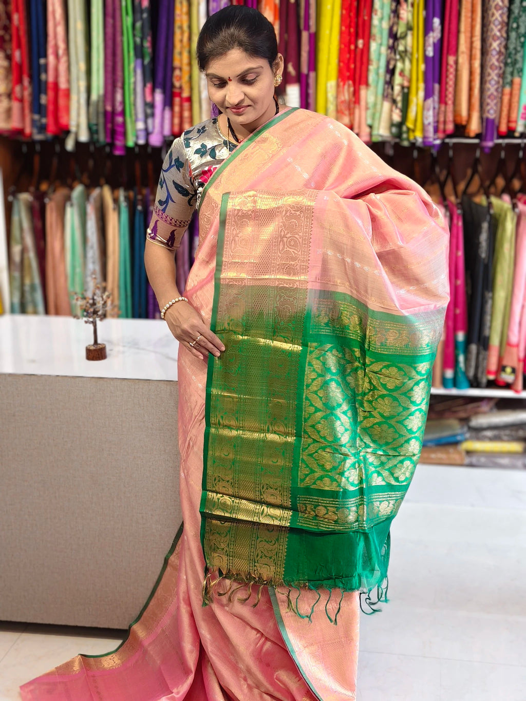 Handloom Mangalagiri pattu