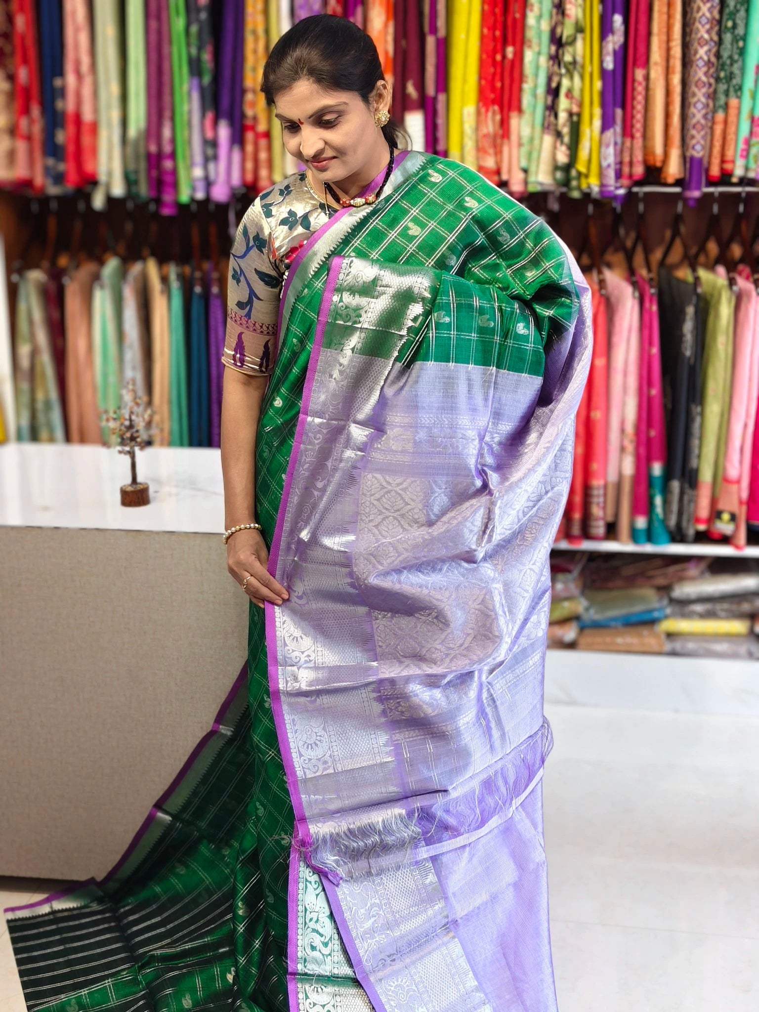 Handloom Mangalagiri pattu