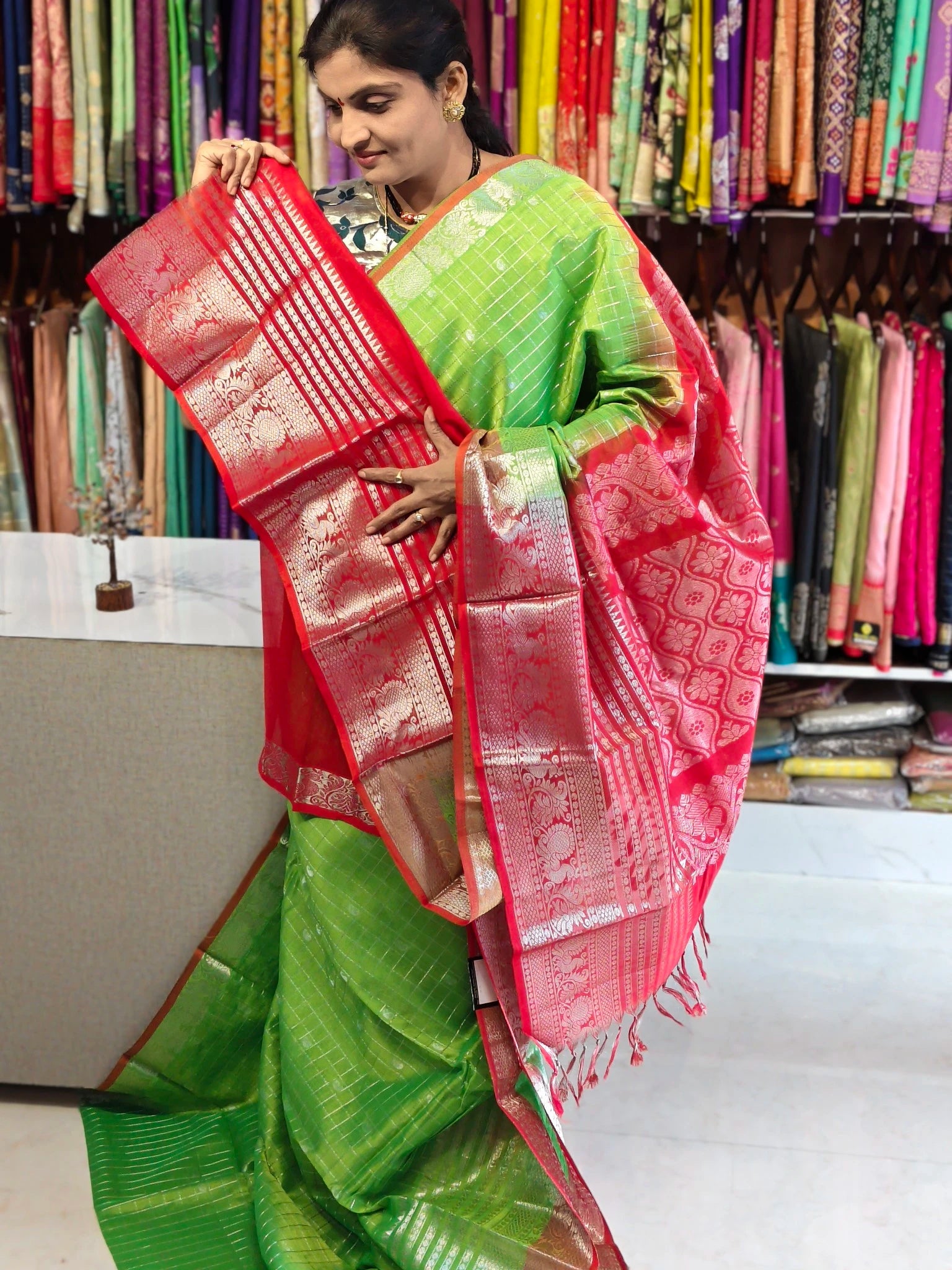 Handloom Mangalagiri pattu