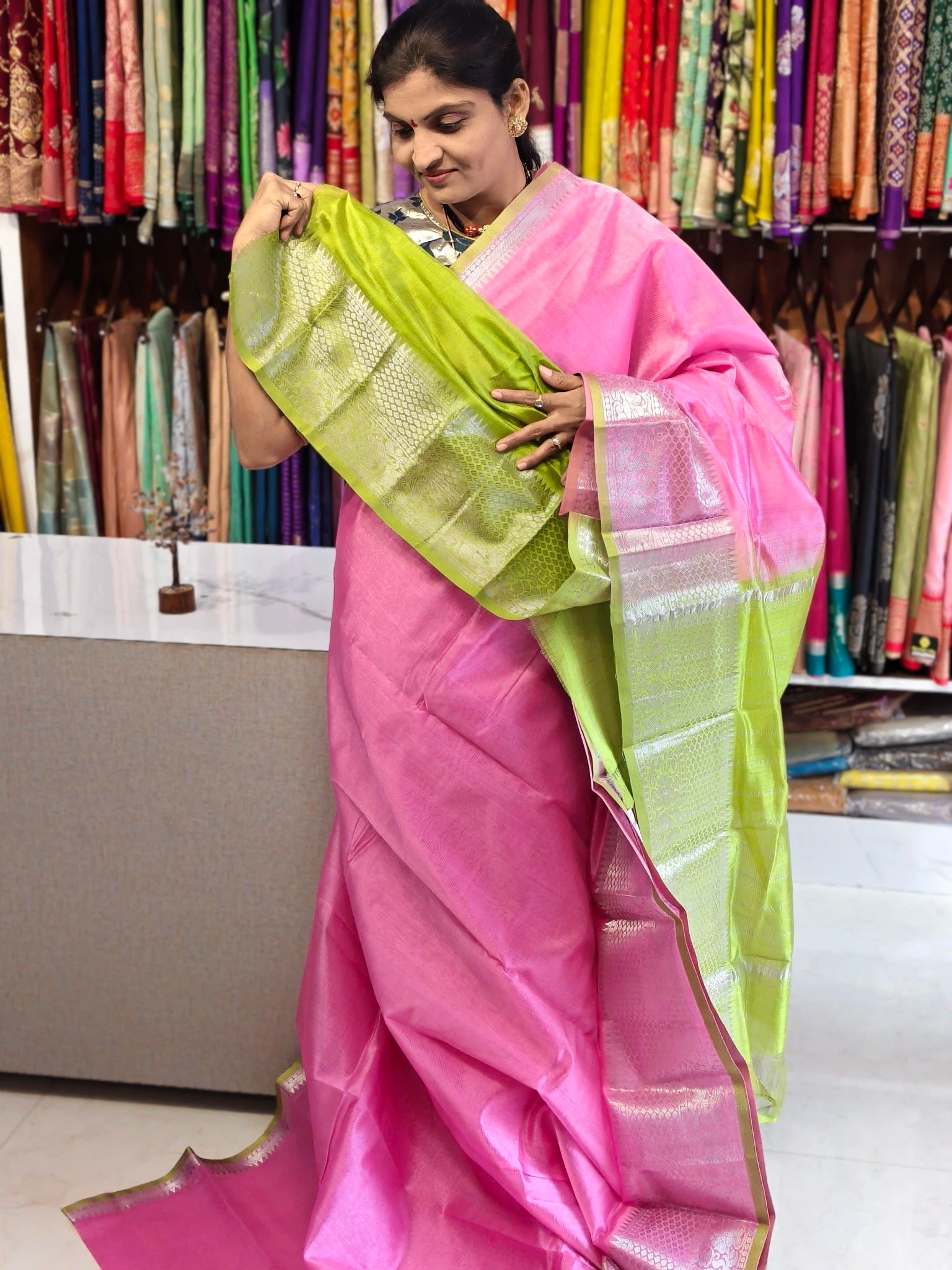 Handloom Mangalagiri pattu