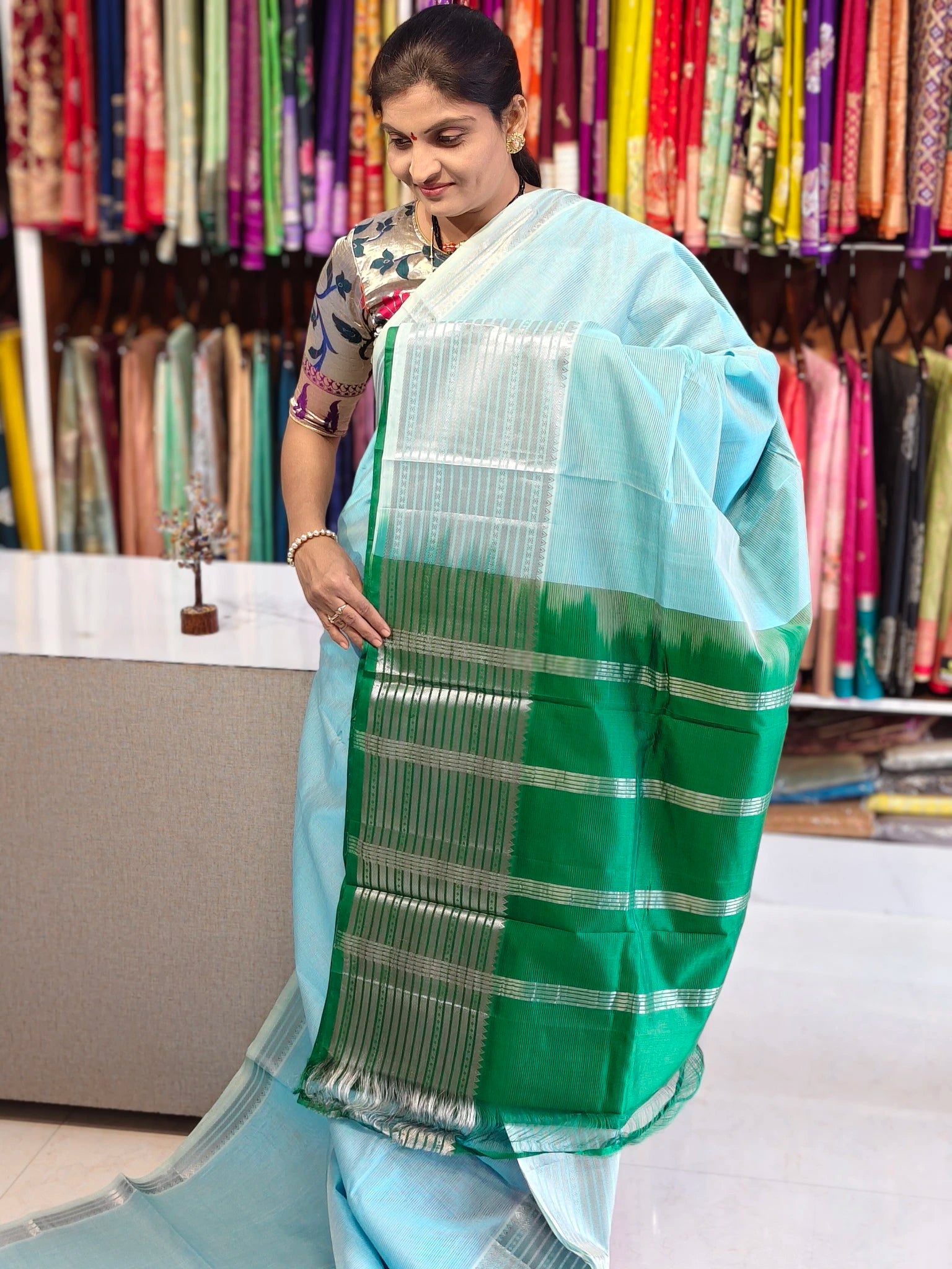 Handloom Mangalagiri pattu