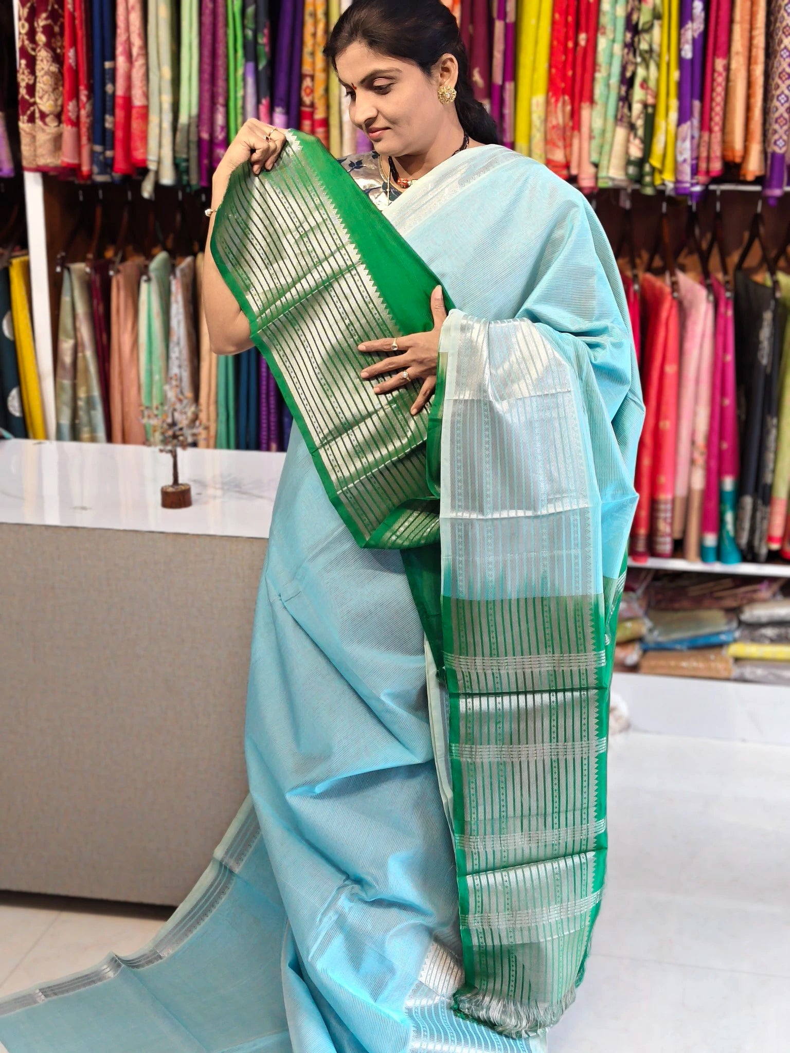 Handloom Mangalagiri pattu