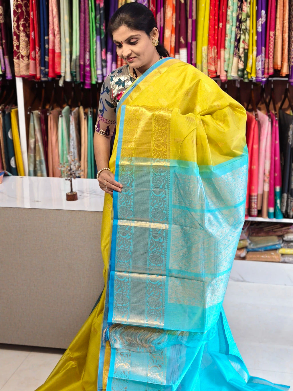 Handloom Mangalagiri pattu