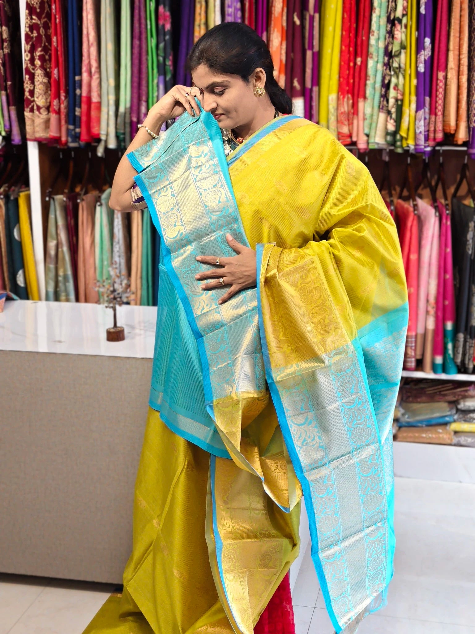 Handloom Mangalagiri pattu