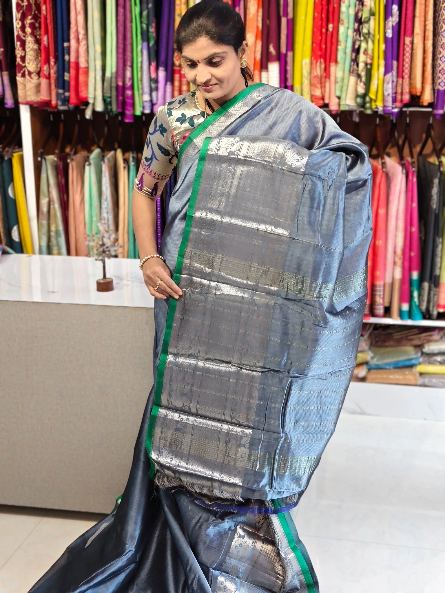 Handloom Mangalagiri pattu