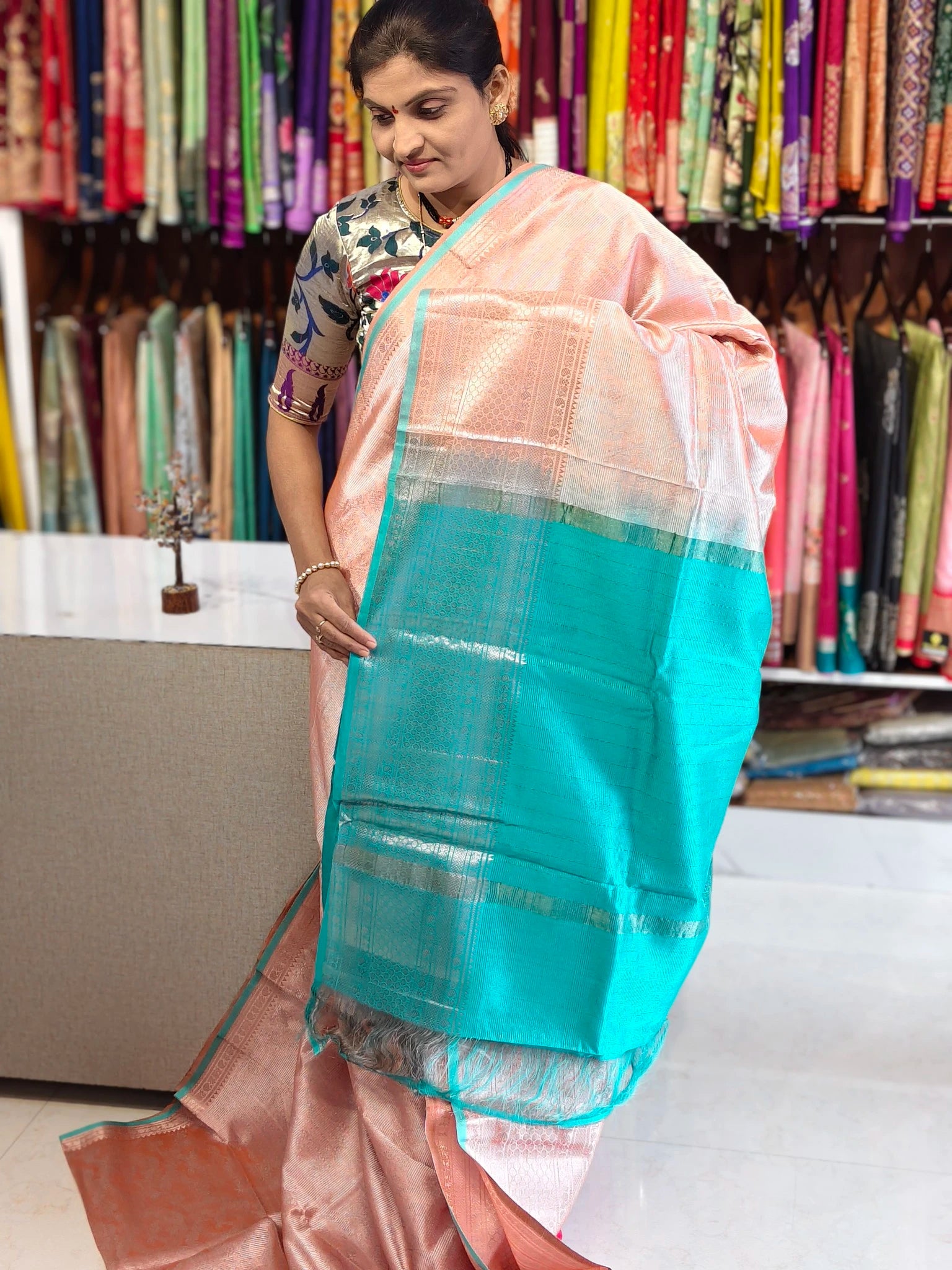 Handloom Mangalagiri pattu