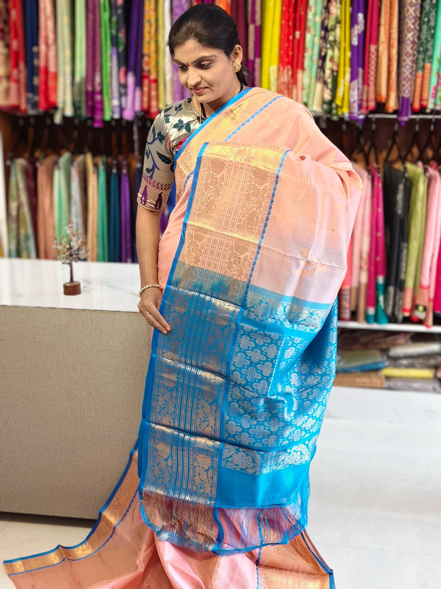 Handloom Mangalagiri pattu