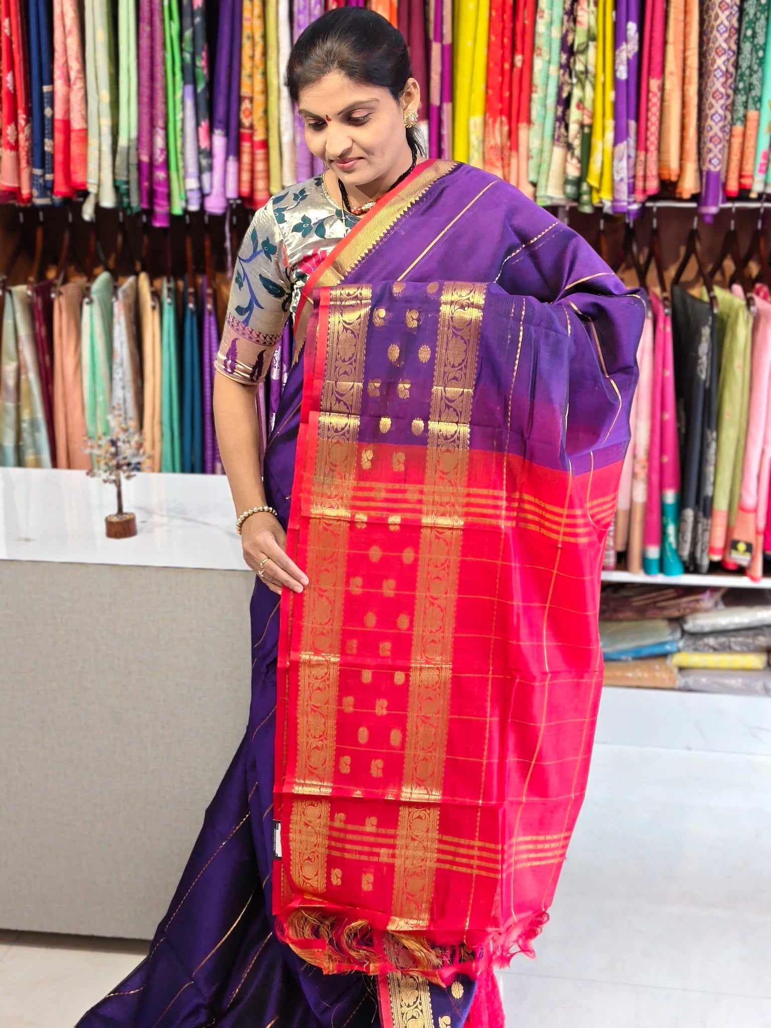 Handloom Mangalagiri pattu