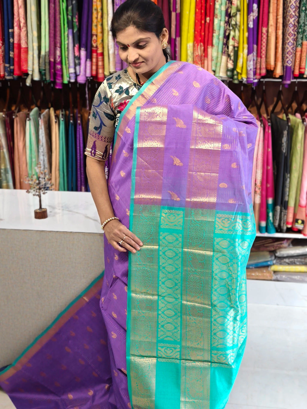 Handloom Mangalagiri pattu