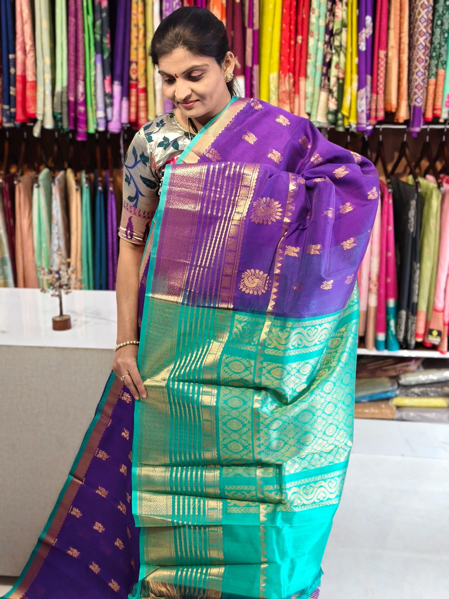 Handloom Mangalagiri pattu