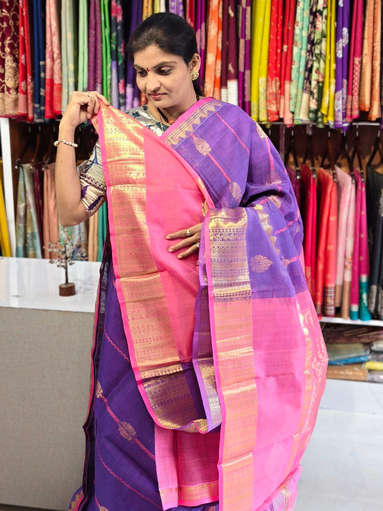 Handloom Mangalagiri pattu