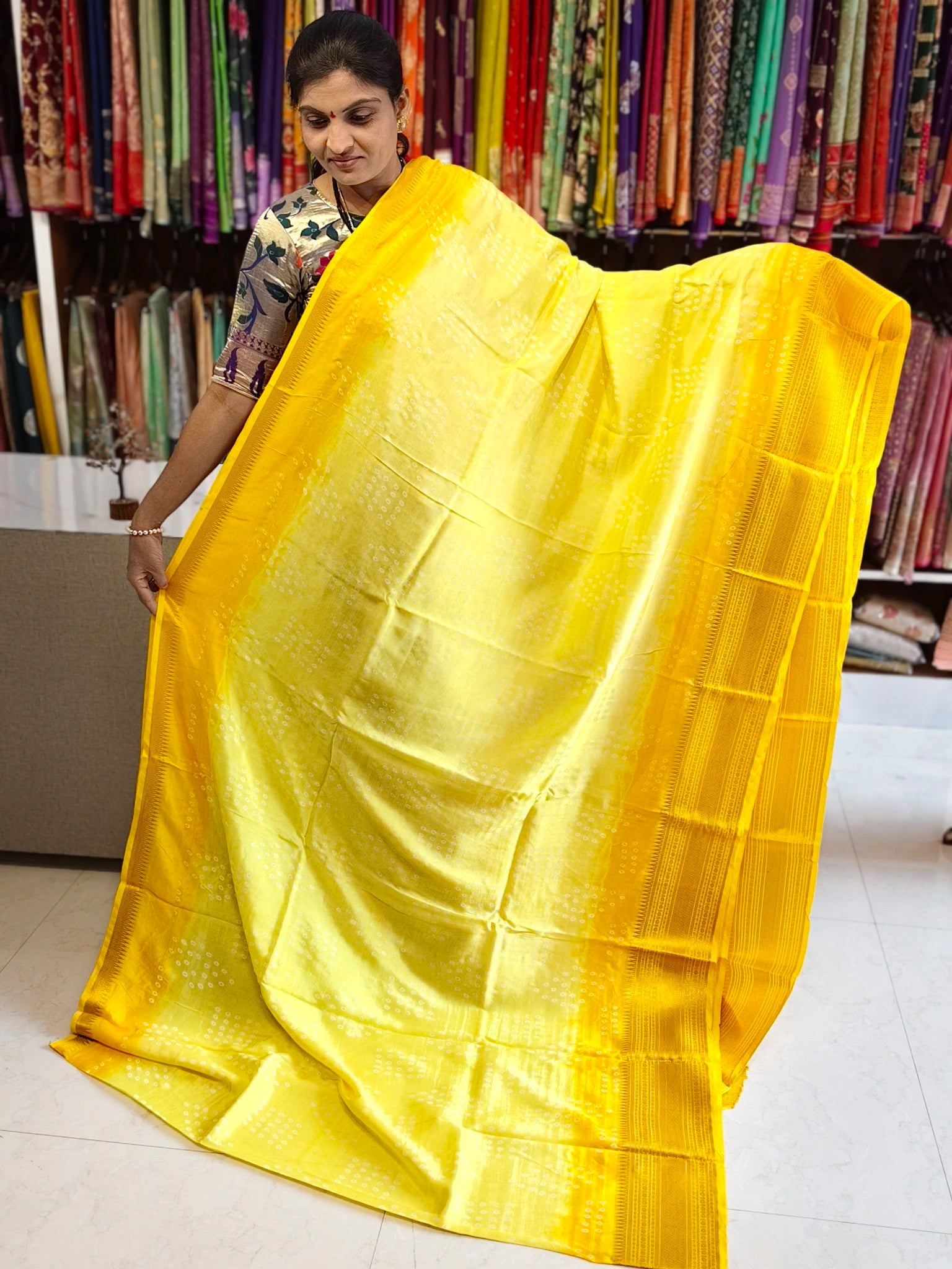 Mangalagiri hand digital print saree