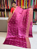 Satin georgette saree