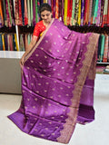 Satin georgette saree