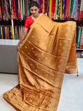 Satin georgette saree