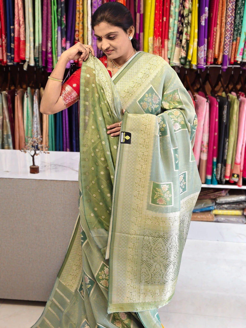 Tissue Banarasi saree