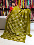 Satin georgette saree