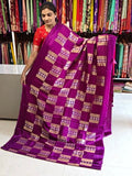 Satin georgette saree