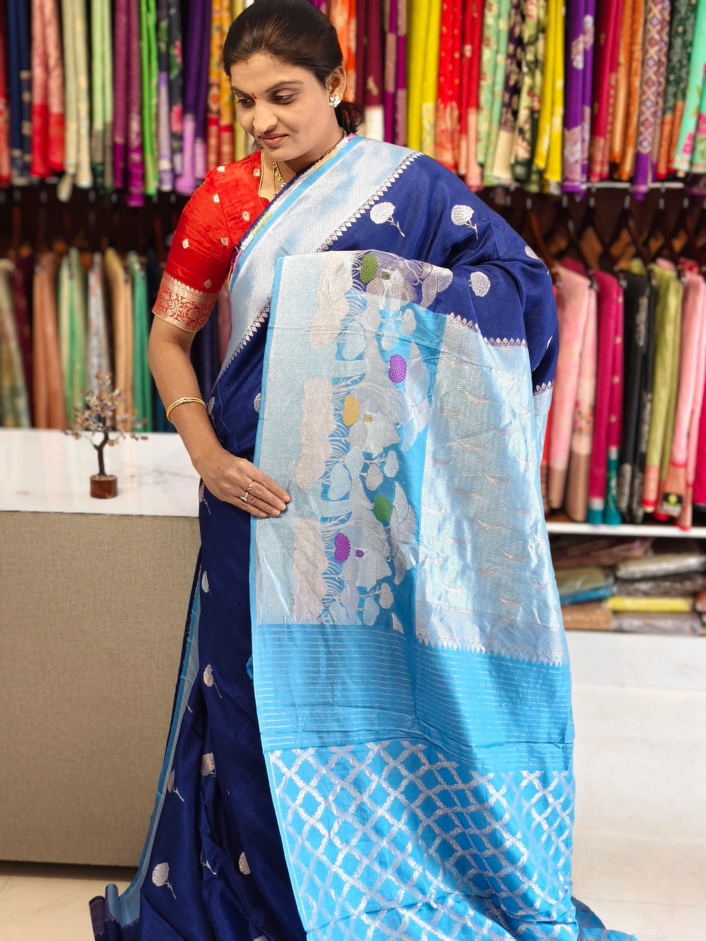 Chinon georgette saree