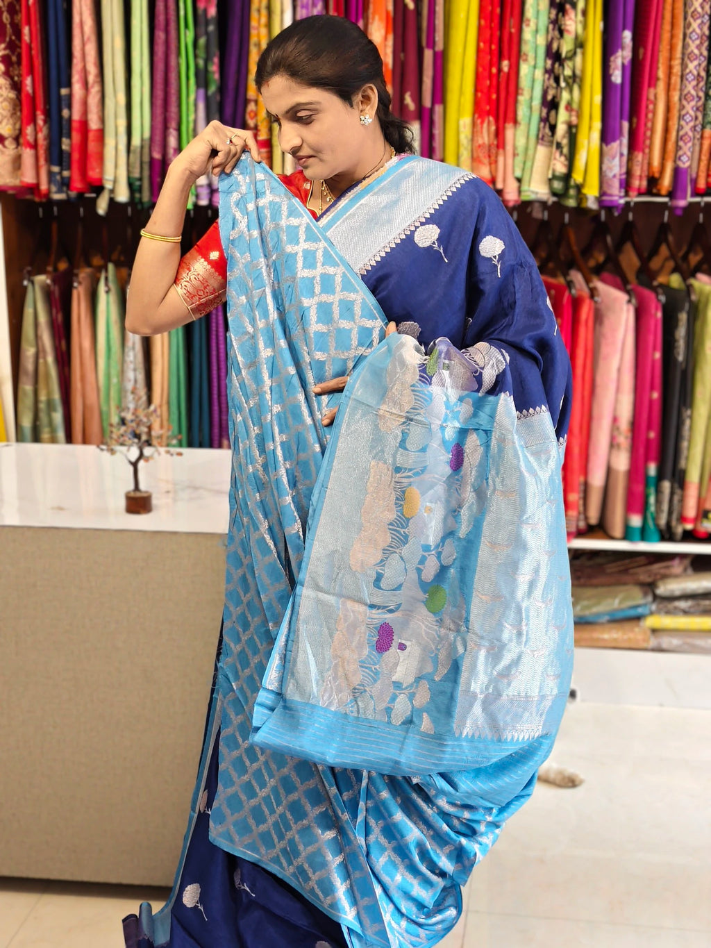 Chinon georgette saree