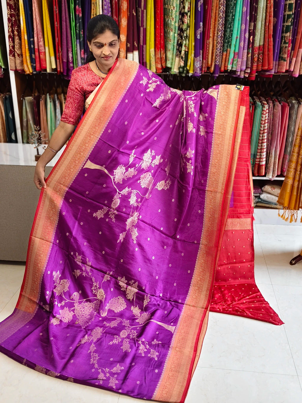Tussar georgette saree