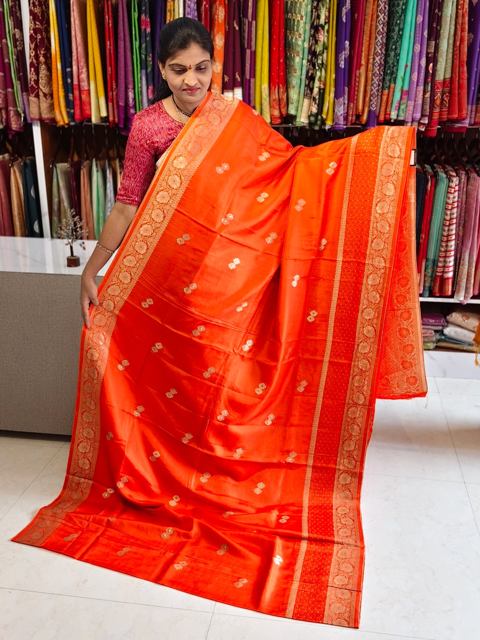Tussar georgette saree