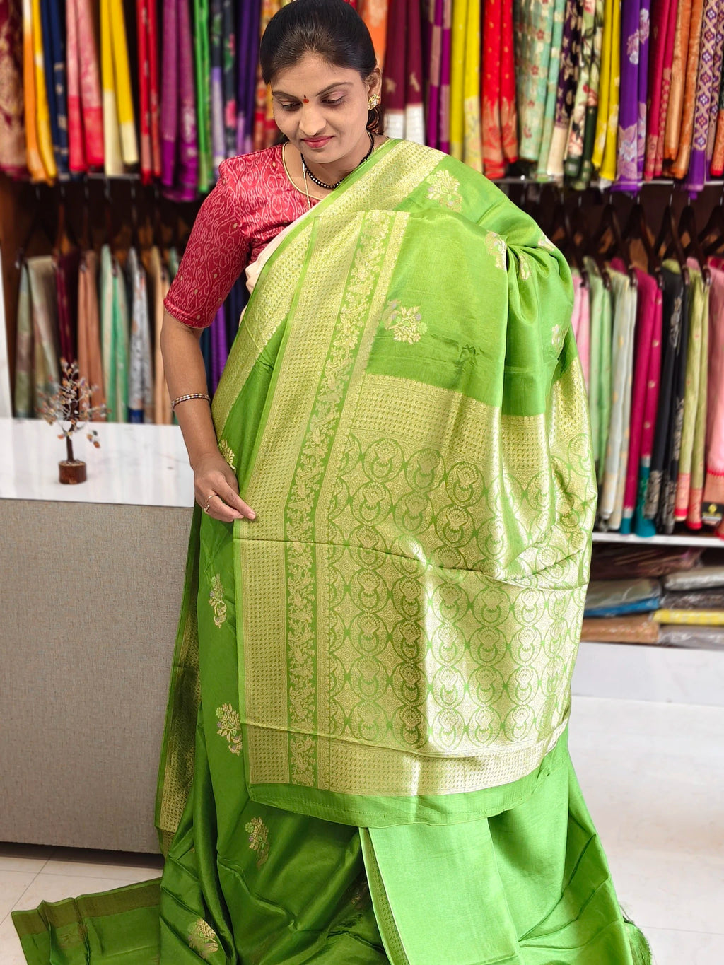 Tussar georgette saree