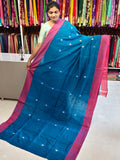 Linen cotton saree