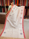 Linen cotton saree