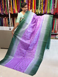 Jute embroidery work saree