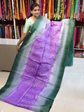 Jute embroidery work saree
