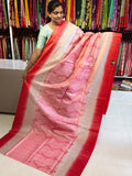 Jute embroidery work saree